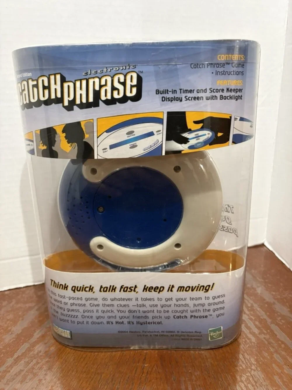 Catch Phrase Electronic Handheld Game Second Edition Hasbro (2004) NOS